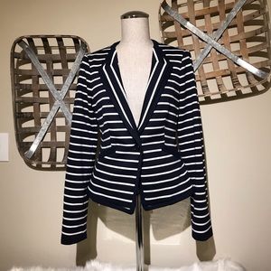 The Limited blue/white stripped blazer